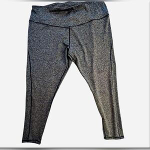 Serena Williams Heather Gray Athletic Leggings Women's Plus Size 3X NWT QVC